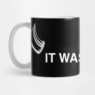 It wasn't me (devil horns) Mug